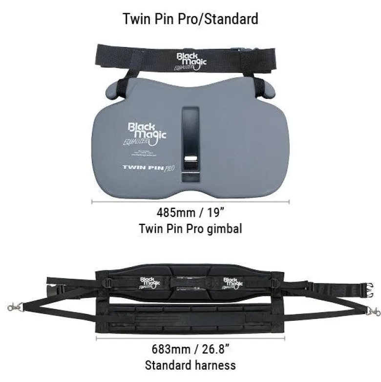 Black Magic Tackle Twin Pin Pro Equalizer Harness and Gimbal Set