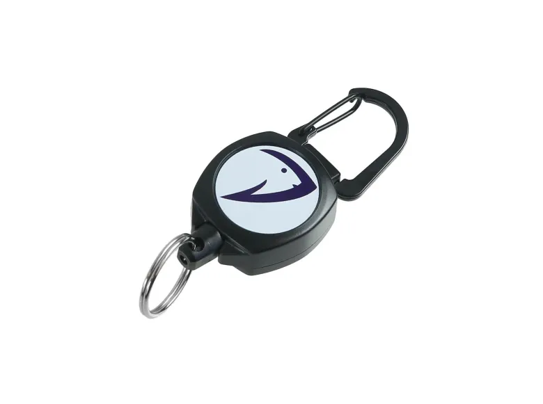 Boomerang x Tackle World Logo Mid Zinger Retractable Carabiner With Split Ring
