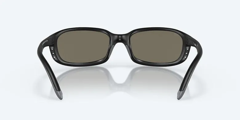 Costa Brine Matte Black Frame With Mirror Blue Lens 580G Polarized Sunglasses