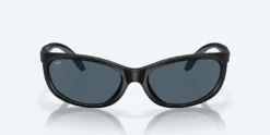 Costa Fathom Matte Black Frame With Gray Mirror Lens 580P Polarized Sunglasses