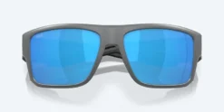 Costa Taxman Matte Gray Frame with Blue Mirror Lens 580G Polarized Sunglasses