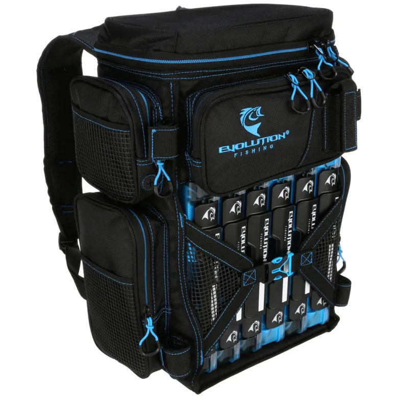Evolution Drift Series 3600 Tackle Backpack With Rod Holders