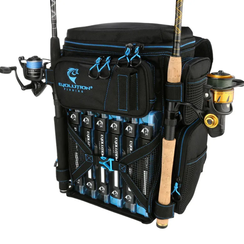 Evolution Drift Series 3600 Tackle Backpack With Rod Holders