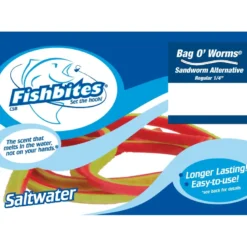 Fishbites Longer Lasting Bag O' Worms Soft Baits