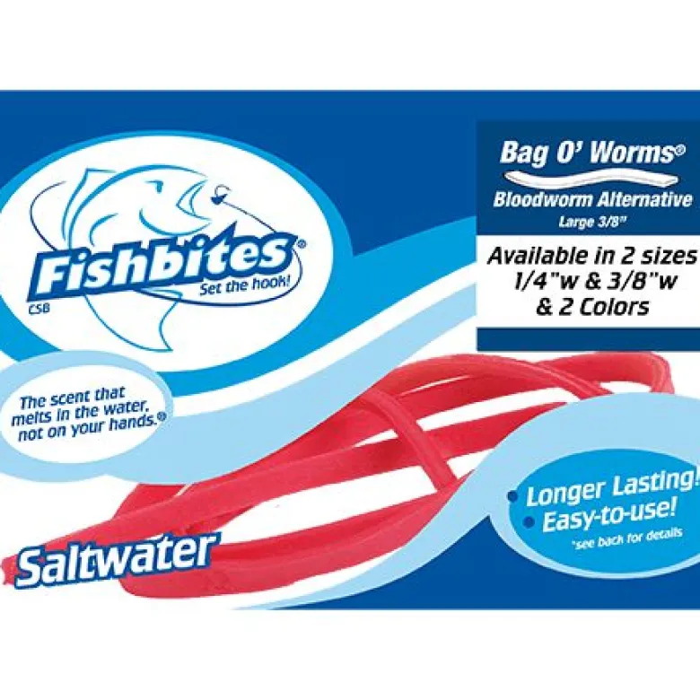 Fishbites Longer Lasting Bag O' Worms Soft Baits