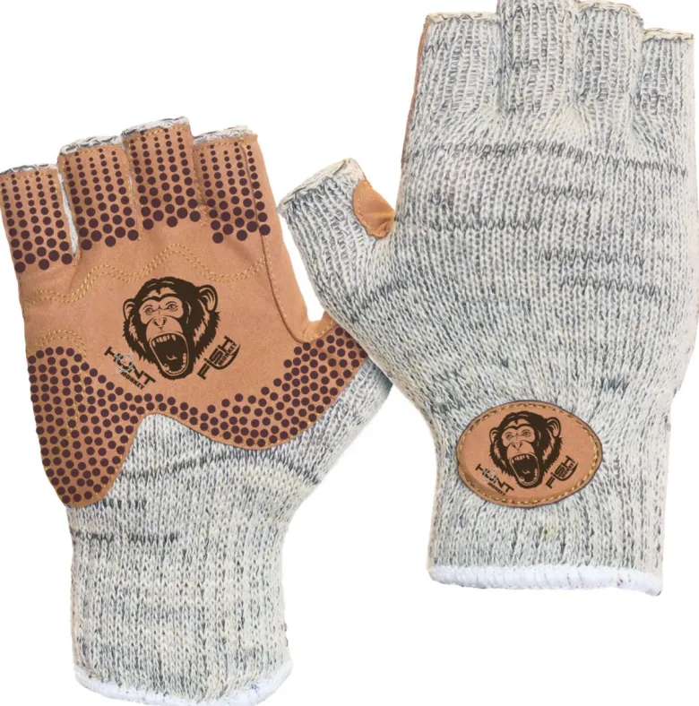 Fish Monkey Wooly Wool Half Finger Gloves