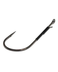 Gamakatsu Heavy Cover Worm with Tin Keeper Hooks NS Black