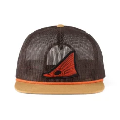 Grundens Tailing Red Mesh Trucker Hat