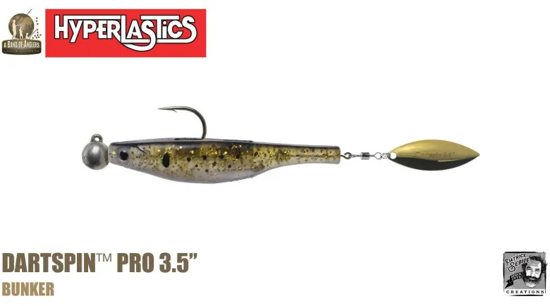 Hyperlastics Dartspin Pro Lures (Rigged Jighead Ver.)