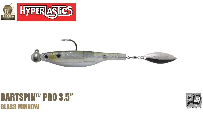 Hyperlastics Dartspin Pro Lures (Rigged Jighead Ver.)