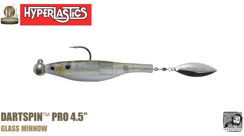 Hyperlastics Dartspin Pro Lures (Rigged Jighead Ver.)