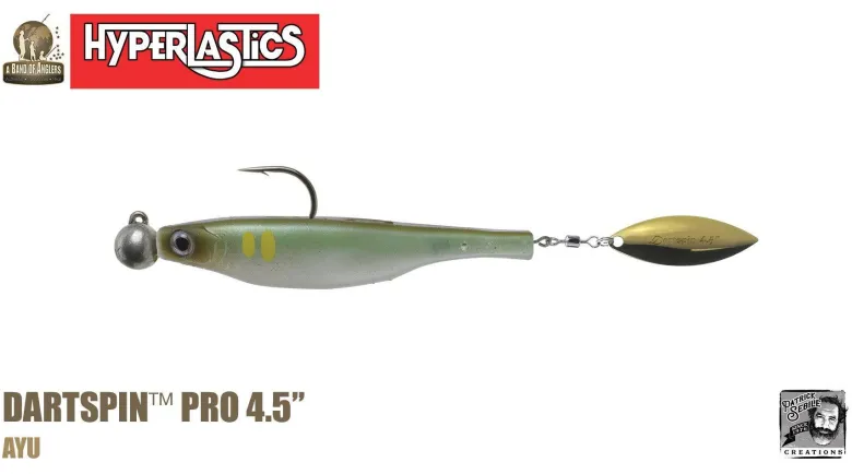 Hyperlastics Dartspin Pro Lures (Rigged Jighead Ver.)