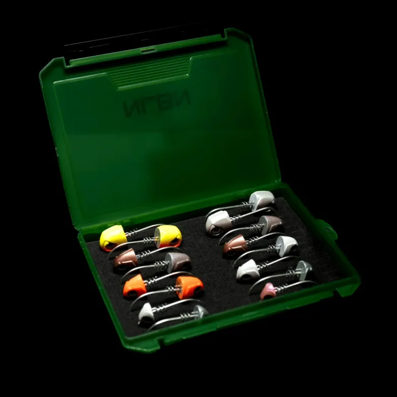 NLBN - No Live Bait Needed Colored Jig Head Boxes