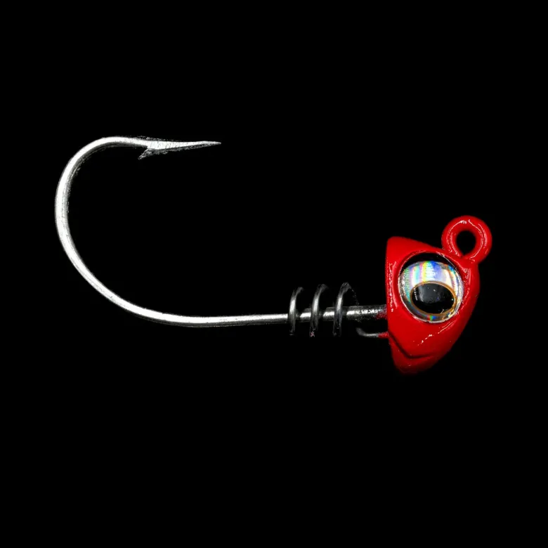 NLBN - No Live Bait Needed Hot Heads Screw Lock Jig Heads for 5" Paddle Tails