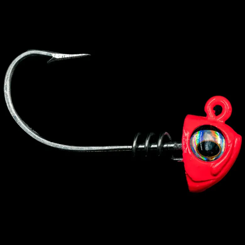 NLBN - No Live Bait Needed Hot Heads Screw Lock Jig Heads for 5" Paddle Tails