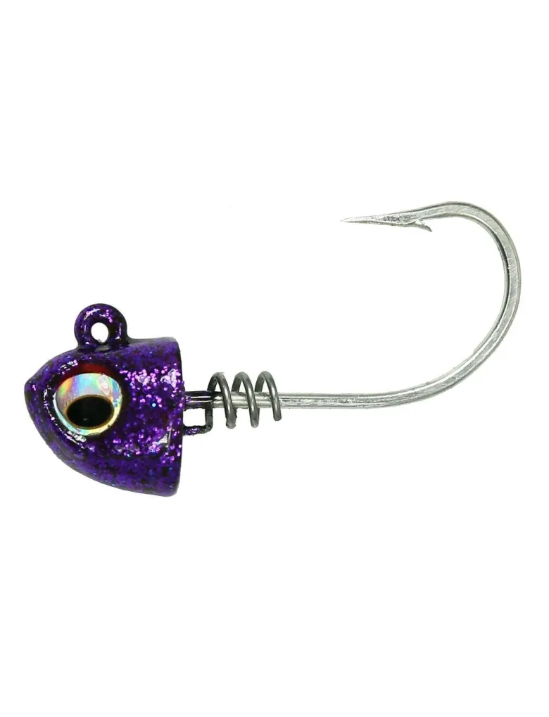 NLBN - No Live Bait Needed Screw Lock Jig Heads for 5" Paddle Tails