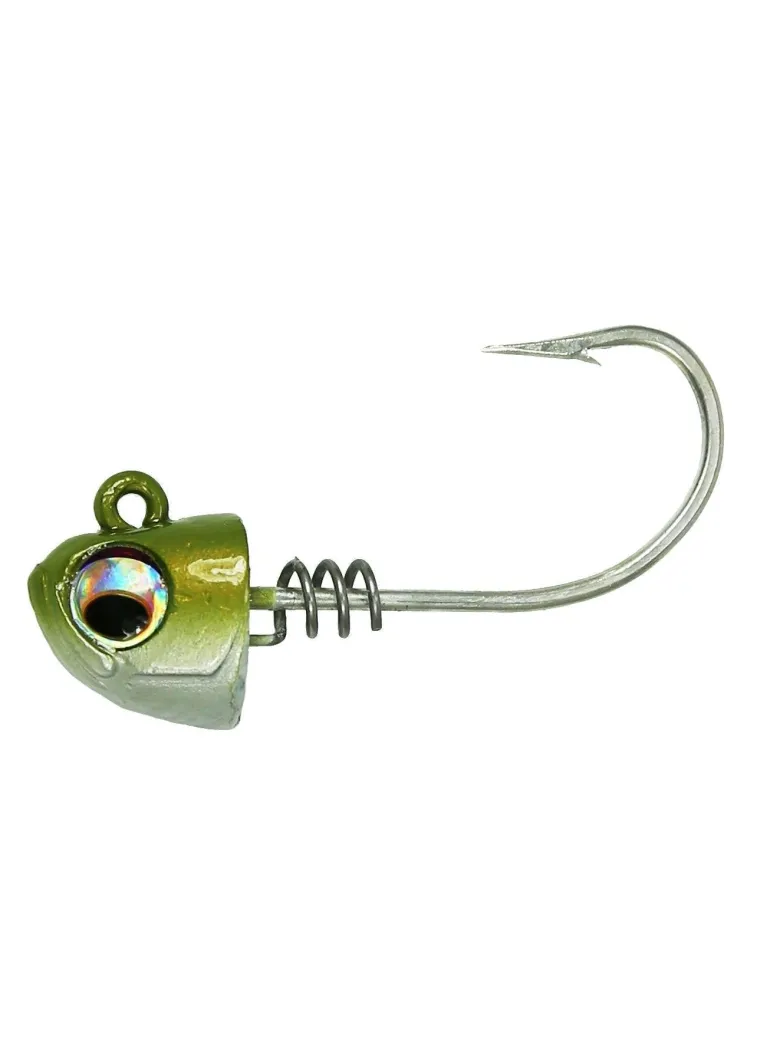 NLBN - No Live Bait Needed Screw Lock Jig Heads for 5" Paddle Tails