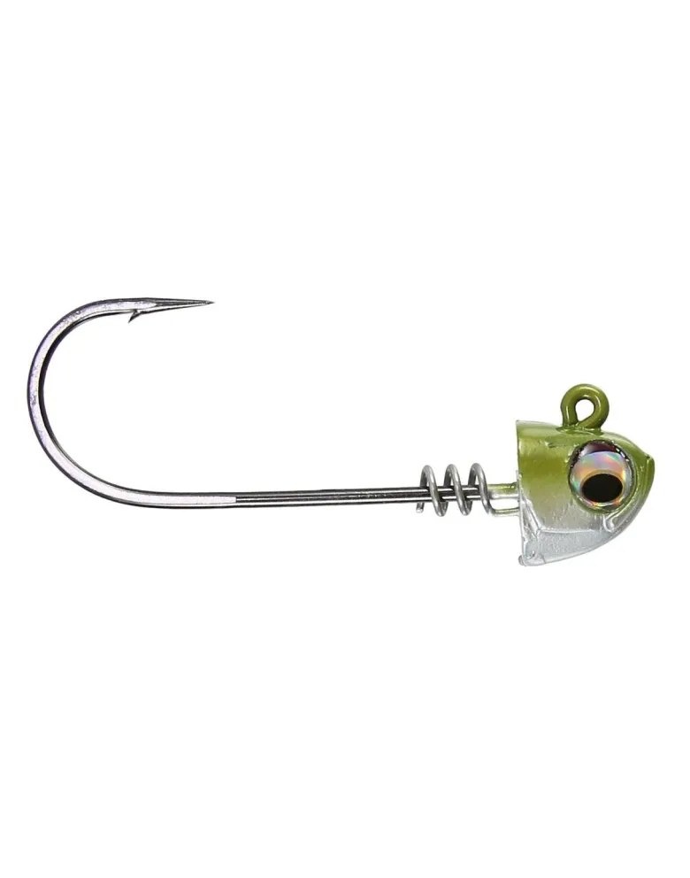 NLBN - No Live Bait Needed Screw Lock Jig Heads for 8" Paddle Tails