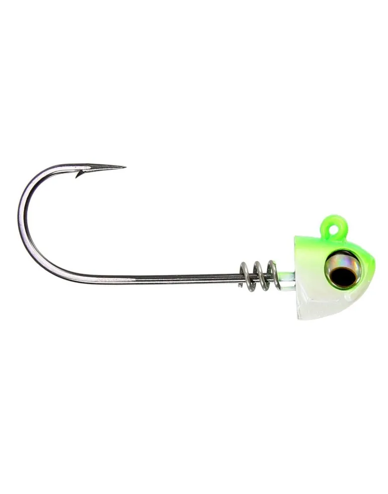 NLBN - No Live Bait Needed Screw Lock Jig Heads for 8" Paddle Tails
