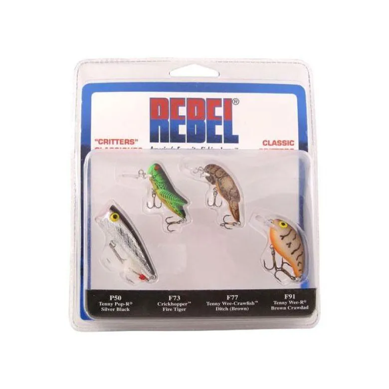 Rebel Classic Critters 4 Pack Hardbaits
