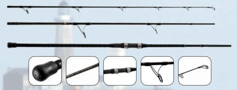 Tsunami Airwave Elite 3 Piece Destination Series Spinning Rods