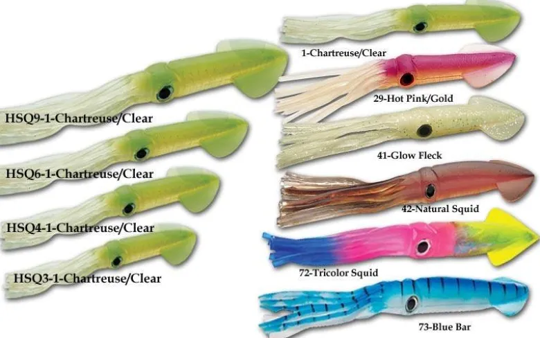 Tsunami Holographic Soft Plastic Squids