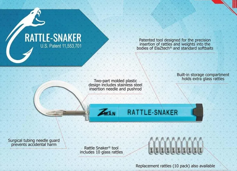 Z-Man Rattle-Snaker Tool And 10 Rattles Kit